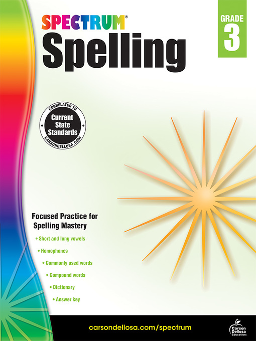 Title details for Spectrum Spelling, Grade 3 by Spectrum - Available